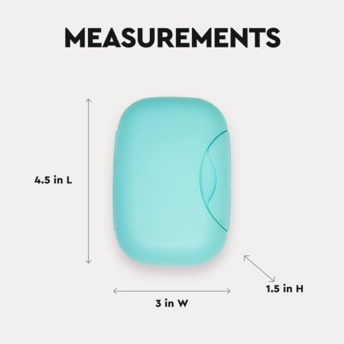 RADIUS Soap Travel Case, BPA-Free Recycled Plastic, Leakproof, Portable for Bathroom, Gym, Home, Camping - Light Blue - Image 2