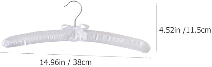 5Pcs Satin Padded Hangers Anti Slip Clothes Hangers Sweater Hangers Dress Shirt Hanger for Wedding Dresses Hangers Party Favors
