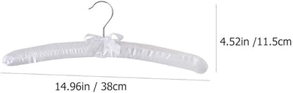5Pcs Satin Padded Hangers Anti Slip Clothes Hangers Sweater Hangers Dress Shirt Hanger for Wedding Dresses Hangers Party Favors