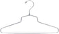 NAHANCO Metal Shirt Hanger, 19" Chrome-Plated, Standard Hook (Pack of 100)