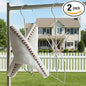 SHIMOYMA Hanging Shoe Organizers, 2 Pack, Stainless Steel Shoe Rack, Shoe Drying Rack with Double Hook Design for Hanging Wet Shoes, Flip Flops, Sandals, Sneakers, Boots