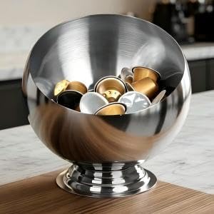 Coffee Pod Holder-Coffee Pod Storage-K Cup Holder-Espresso Pod Holder-Coffee Pod Organizer(SILVER)
