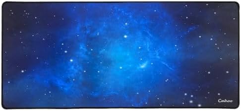 Large Mouse Pad Gaming XXL & Desk Keyboard Mat Size (35.4x15.7x0.1IN, 90x40 Sky Blue) by Cmhoo