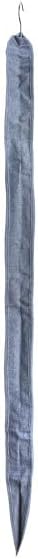 Household Essentials Hanging Zippered Garment Storage Bag with Clear Vision Front, Set of 2, Denim