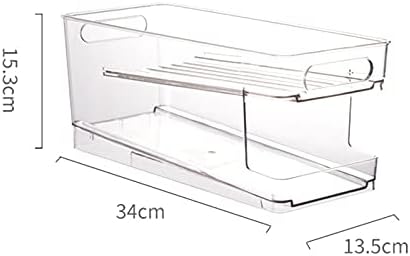 VALINK Soda Can Organizer for Refrigerator,Clear PVC Beverage Holder,Fridge Canned Food Storage Rack for Refrigerator, Pantry, Countertop, Kitchen