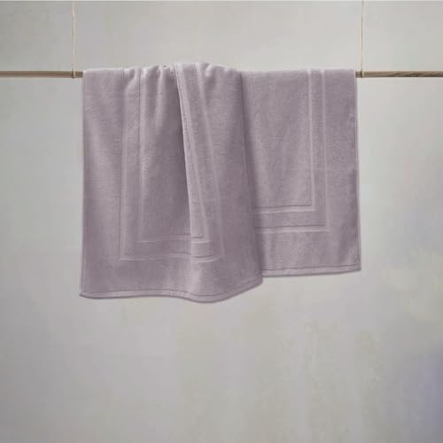 Feather & Stitch 100% Cotton Bath Mats 2 Piece 30x21 Inches, Taupe - Image 2