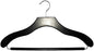 NAHANCO Contemporary Collection: Wooden Suit Hanger with Bar, 17" Black (Pack of 100)
