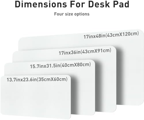 Aothia Leather Desk Pad Protector, Office Desk Mat, Large Mouse Pad, Non-Slip PU Leather Desk Blotter, Laptop Desk Pad, Waterproof Desk Writing Pad for Office and Home (48"x17", Barely Grey) - Image 4