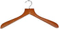 Cherry Finish Closet Clothes Hangers - Set of 20