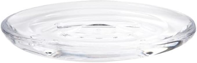 Umbra Droplet Acrylic Soap Dish Container For Bathroom - Acrylic Soap Bar Holder For Bath Sink - Nicely Fits Into Amenity Tray and Holds the Soap Bar Preventing It From Dirt and Ensures Zero Waste