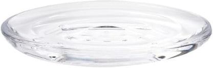 Umbra Droplet Acrylic Soap Dish Container For Bathroom - Acrylic Soap Bar Holder For Bath Sink - Nicely Fits Into Amenity Tray and Holds the Soap Bar Preventing It From Dirt and Ensures Zero Waste