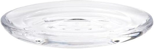 Umbra Droplet Acrylic Soap Dish Container For Bathroom - Acrylic Soap Bar Holder For Bath Sink - Nicely Fits Into Amenity Tray and Holds the Soap Bar Preventing It From Dirt and Ensures Zero Waste