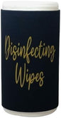 Decorative Cleaning Wipes Cover Gold Script (Large, Gray)