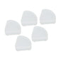 5pcs Makeup Sponge Holder Case, Plastic Makeup Container Case for Bead Capsules, Triangle Powder Puff Storage Box with Transparent Lid