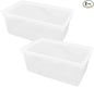 Superio 2-Pack Shoe Box Modern Storage Container - 6.5 Quart/6 Liter, Stackable Plastic Shoe Box Organizer (13.5" L x 8.35" W x 5.2" H)