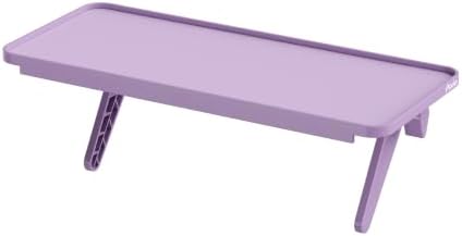 Pixio 12 inch Purple Monitor Storage Top Shelf - Adjustable Platform, Universal Fit, Holds Up to 13lbs, Works on TV, Flat, Curved Monitors, Storage for Webcams, Clocks, Phone, Figures by Pixio