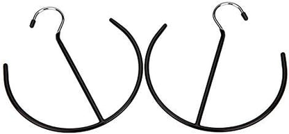 Multi-Purpose Semicircle Belt Hangers Tie,Scarf Ring Hanger,Non Slip Non Slip Organizer Hangers Hook Rack for Ties, Scarves, Shawls,Shoes - 3 Pack