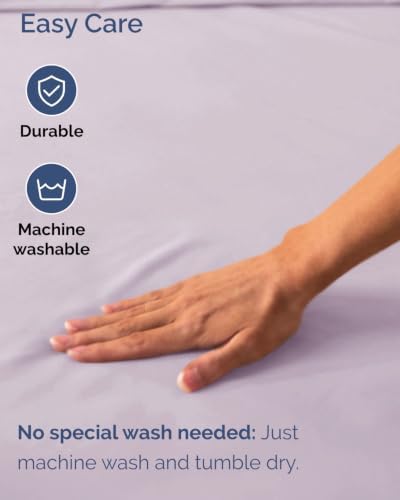CGK Linens 2 Pack Extra Deep Twin Fitted Sheets - Light Lavender - Image 6