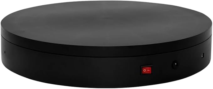 Programmable Motorized Electric Turntable Rotating Display Stand Rotating Platform Spinning Platform Secondary Development Motorized Electric Lazy Susan for 3D Scaner or Display with USB/Bluetooth