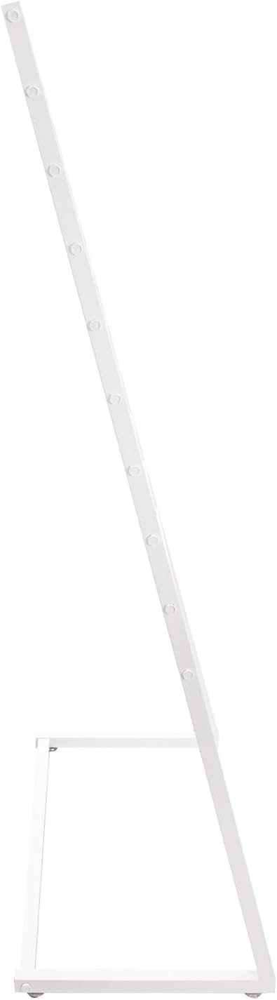 Scarf Display Stand, 10 Tier Metal Scarf Holder Organizer, Scarf Hanger Scarf Holder Scarf Organizer Belt Organizer Pants Rack Scarf Rack for Commercial Clothing Retail Store (White, 80cm)