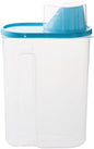 Wakauto 1.5L Airtight Food Storage Container – Plastic Clear Cereal & Rice Storage Bin Dispenser with Pour Spout & Measuring Cup, for Grains, Cereal, Rice, Beans, Kitchen Organization & Meal Prep