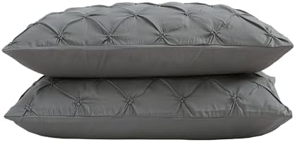 Vaulia King Pillow Shams 20 x 36 Set of 2, Grey - Image 3