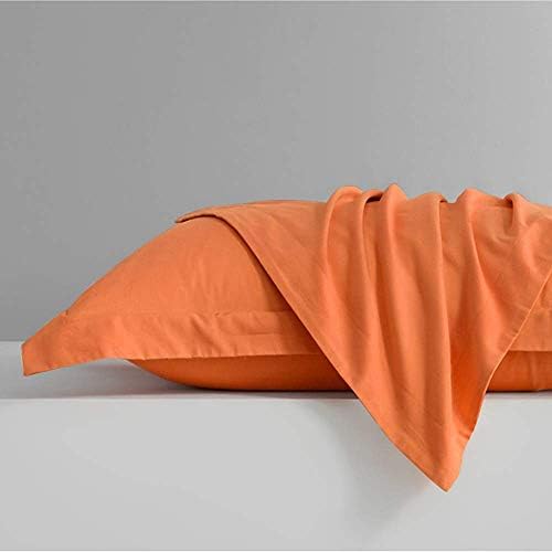 FLXXIE Microfiber King Pillow Shams Set of 2, Orange - Image 3