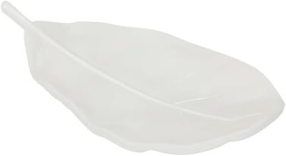1Pcs Creative Simulated Leaf Soap Box - Bathroom Soap Holder, Ideal for Scented Soaps, Efficient Drainage for Laundry Soap, Elegant Soap Storage Rack (White)
