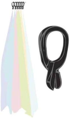 Black Scarf Clip Hangers for Retail, Economic Plastic Fine Garment Pinch Hooks, 500 Pack