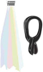 Black Scarf Clip Hangers for Retail, Economic Plastic Fine Garment Pinch Hooks, 500 Pack