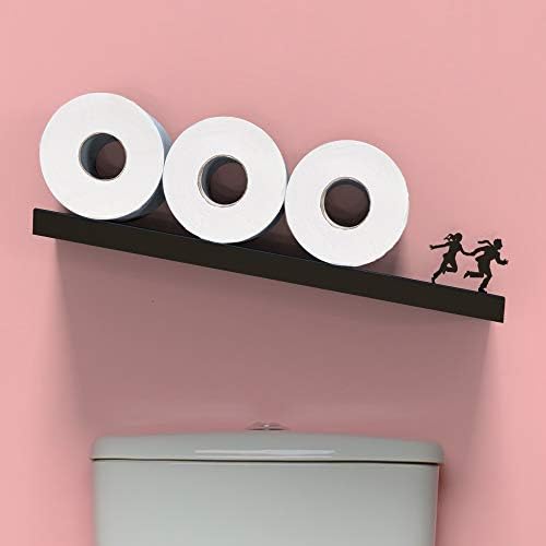 Funny Toilet Paper Holder Floating Wall Shelf - Avalanche Design - Image 2