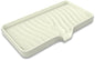 Silicone Soap Dish with Drainer | Quick-Dry Holder for Sponge, Dispenser, Scrubber, Bottle and Cup | for Kitchen, Shower and Bathroom (Beige, Large, 1 Pack)