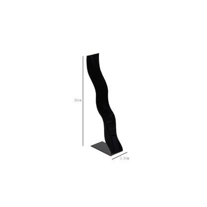 2 Pieces Acrylic Hair Clip Display Stand Hair Clip Storage Rack Jewelry Storage Rack S-Shaped Hairclip Display Stand Hairpin Display Holder Hair Clip Organizer Stand Holder(Black, L)