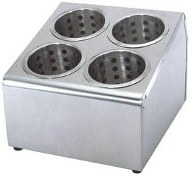 Stainless Steel 4 Holes Flatware Holder