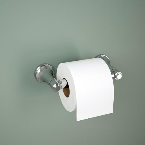 Franklin Brass Woodruff (1-Pack) Toilet Paper Holder Polished Chrome Tissue Roll Holder for Bathroom Organization and Storage Spring-Loaded Toilet Tissue Holder Wall Bathroom Accessories WDRF50-PC - Image 2