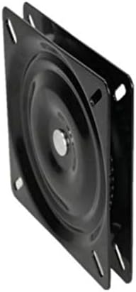 7 Inch Black Heavy Duty Square Turntable 360 Degree Free Rotating Iron Turntable Full Bead Thickened Universal Turntable