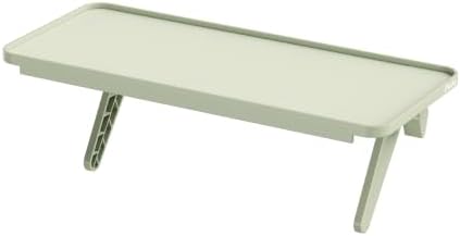 Pixio 12 inch Mint Green Monitor Storage Top Shelf - Adjustable Platform, Universal Fit, Holds Up to 13lbs, Works on TV, Flat, Curved Monitors, Storage for Webcams, Clocks, Phone, Figures by Pixio