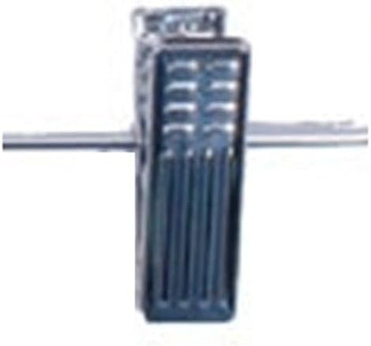 NAHANCO 14” Flat Wooden Skirt/Pant Hanger with Chrome Hardware, Walnut (Pack of 100)