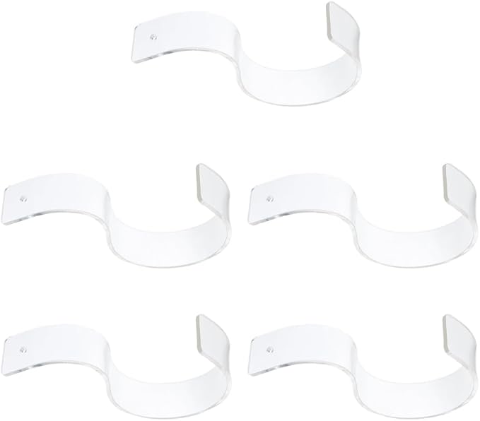Amosfun Acrylic Belt Display Stand Clear Belt Organizer Rack Compact Storage Holder for Store and Home Use 1X1.2X1.2 Inches Transparent Acrylic Display