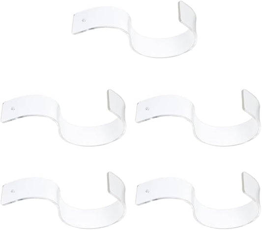 Amosfun Acrylic Belt Display Stand Clear Belt Organizer Rack Compact Storage Holder for Store and Home Use 1X1.2X1.2 Inches Transparent Acrylic Display
