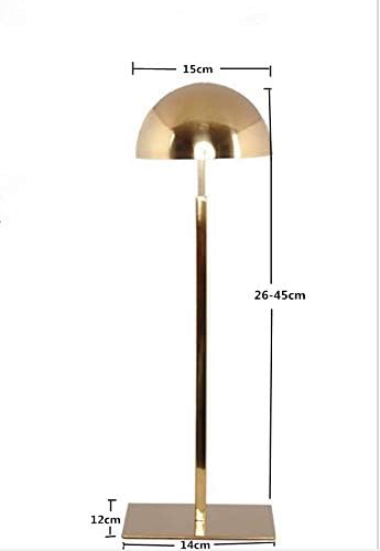 Tbrand Mirror Gold Stainless Steel Adjustable hat Cap Display Stand Holder Racks