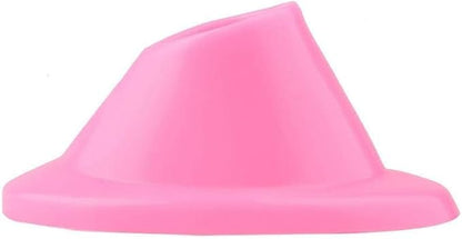 2Pcs Pink Soft Rubber Nail Polish Bottle Holder Display Nail Art Varnish Polish Seat Tool, for Nail Organizer Display Foot and and Nail Care Manicure Tools Supplies, Cosmetic Display Cases
