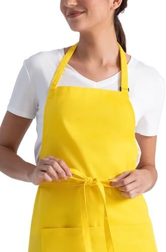 Chef Works Unisex Butcher Apron, Lemon, One Size - Image 4