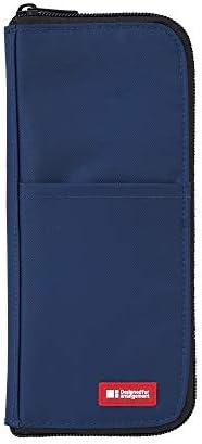 LIHITLAB LAB Slim Pen/Pencil Pouch, 0.7 × 3.9 × 8.5 Inches, Indigo (A7652-11) by LIHITLAB