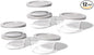 12-Piece Glass Food Storage Containers Set (6 Containers + 6 BPA-Free Lids) | 2-Cup, Leakproof | Microwave, Freezer, Oven & Dishwasher Safe | Ideal for Meal Prep & Pantry Organization, Grey