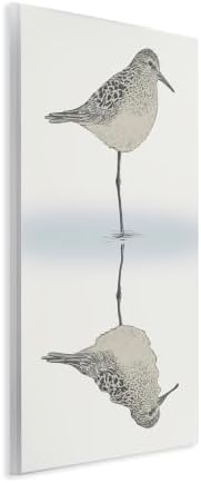 'Soothing Sandpiper Bird Standing Ocean'| Wall Plaque Art - Image 2