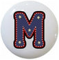 American Alphabet USA Letters Series Style 1 on 1.5" DECORATIVE Glossy Ceramic Dresser Drawer PULLS Cabinet Cupboard KNOBS (M)
