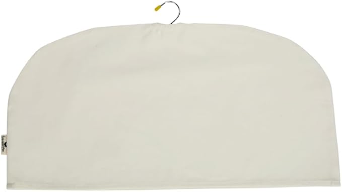 Shoulder Covers for Clothes - Breathable Garment Dust Covers Protectors for Suit, Coats, Jackets, Dress Closet Storage (Off-White, Set of 10)