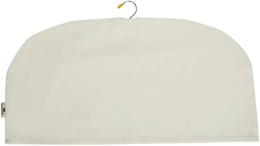 Shoulder Covers for Clothes - Breathable Garment Dust Covers Protectors for Suit, Coats, Jackets, Dress Closet Storage (Off-White, Set of 10)
