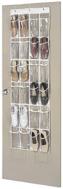 6046-13 24 Pocket Vinyl Over The Door Shoe Organizer